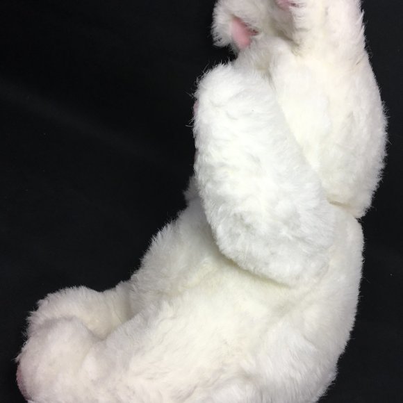 Vintage Animal Playthings Bunny Plush White Pink - Picture 3 of 9